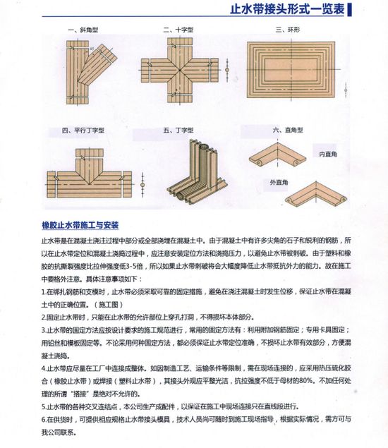 橡胶止水带接头